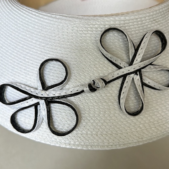 Vintage SYLVIA white Straw Hat - Picture 6 of 6